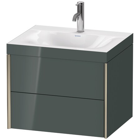 Xviu C-Bonded Wall-Mounted Vanity Dolomiti Gray High Gloss